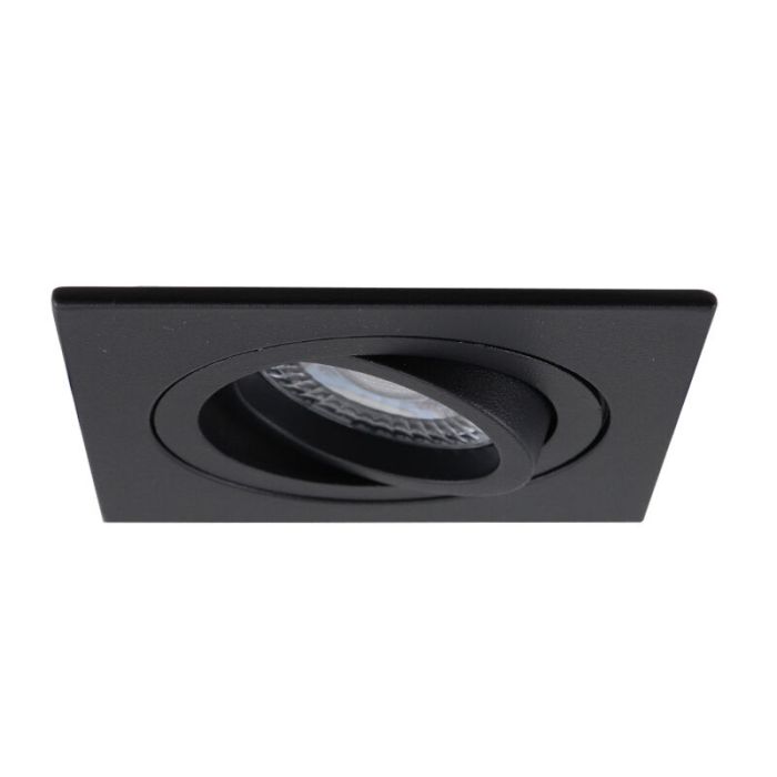 Aluminium smart inbouwspot zwart, Scott, 4,5W, RGBW
