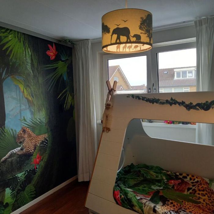 Mint dieren hanglamp Safari, Binnenzijde doorschijnend