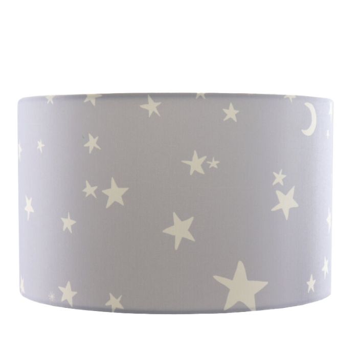 Grijze kinderlamp Stars