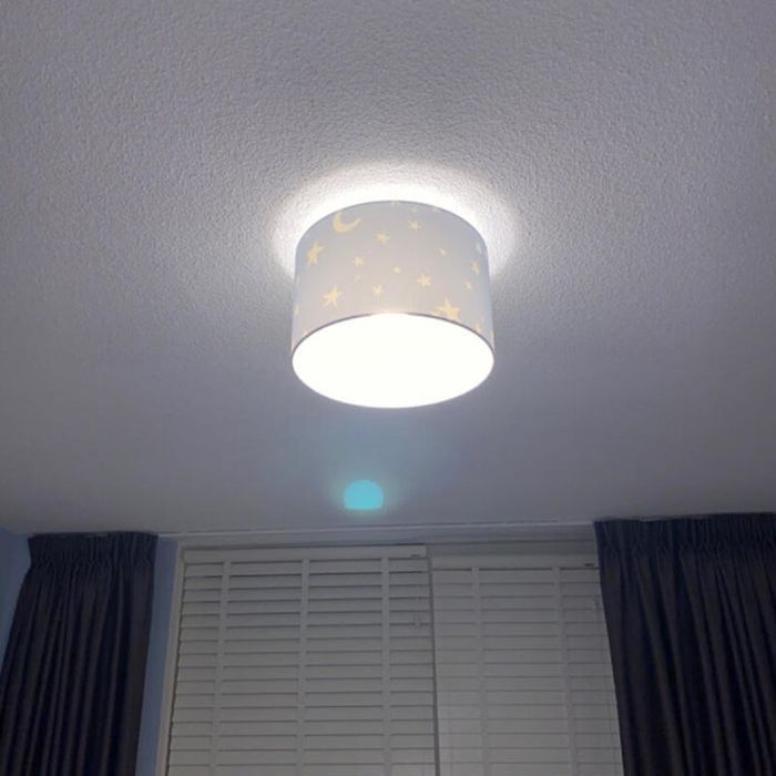 Blauwe kinderlamp Stars