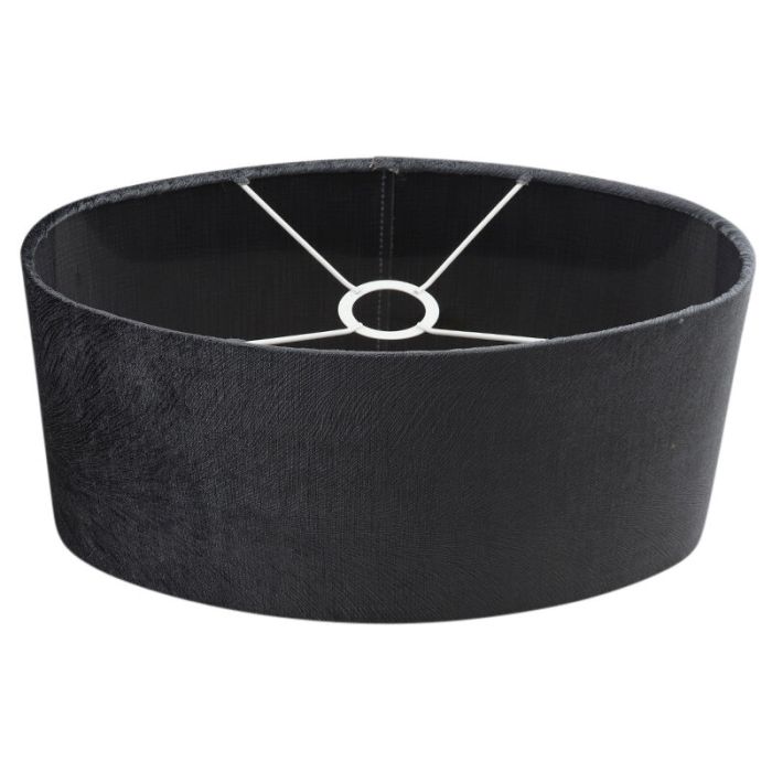 40 cm ovale velours antraciete lampenkap, Rody