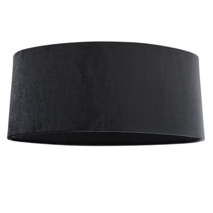 50 cm ovale velours antraciete lampenkap, Rody