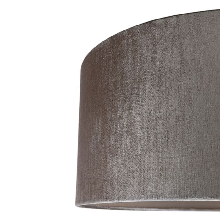 50 cm velours grijze lampenkap, Rody