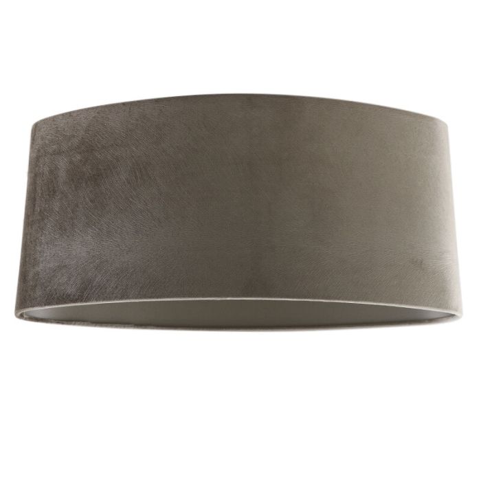 50 cm ovale velours taupe lampenkap, Rody