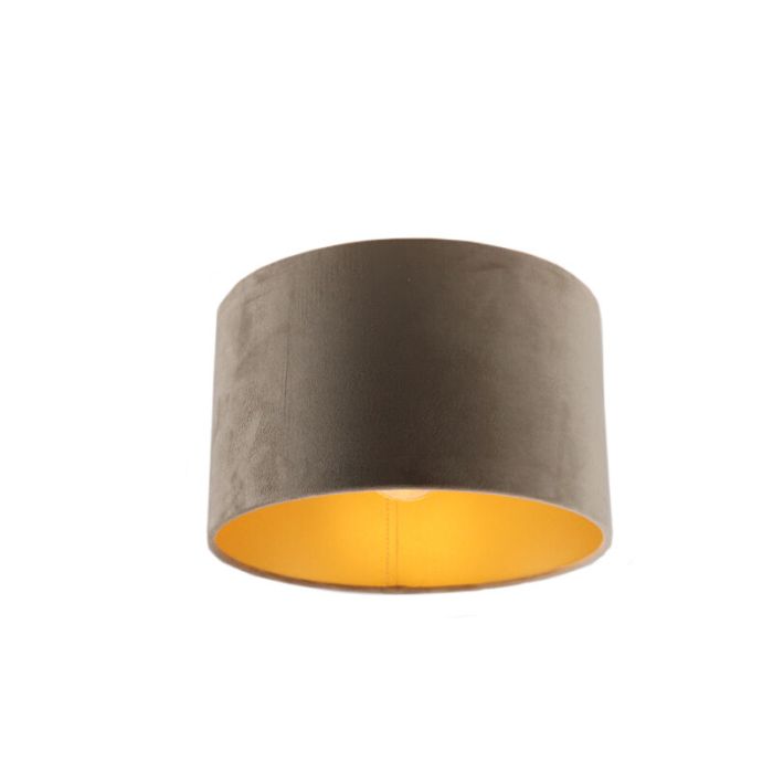 Taupe met gouden plafondlamp Krista, 30cm
