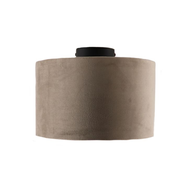 Taupe met gouden plafondlamp Krista, 30cm