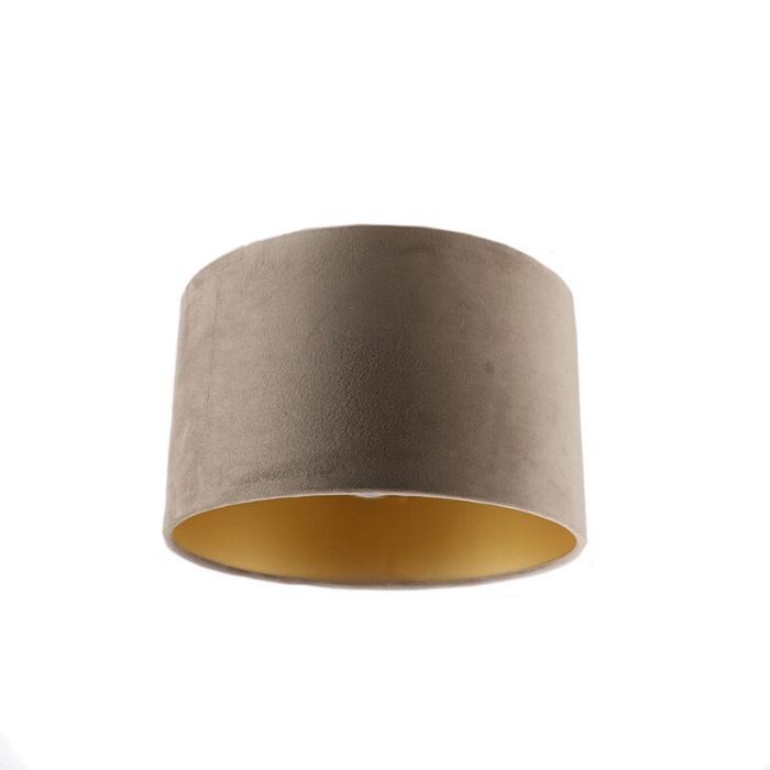 Taupe met gouden plafondlamp Krista, 30cm