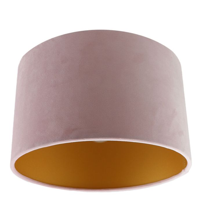 Roze met gouden plafondlamp Krista, 30cm