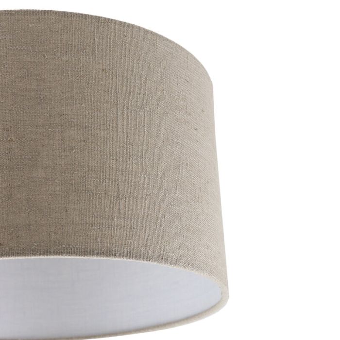 Bruine Linnen plafondlamp Krista, 30cm