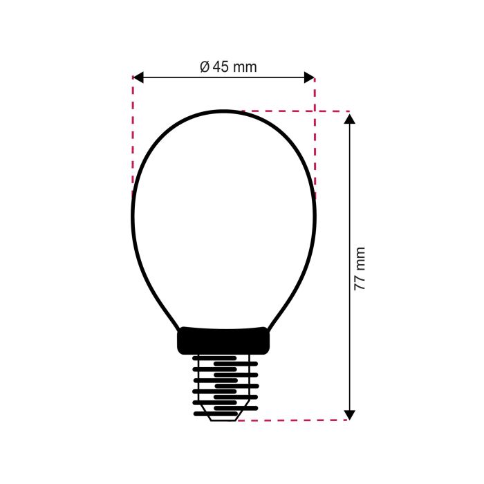 20-pack Lasco E14 LED kogellamp warm wit, 5,5w
