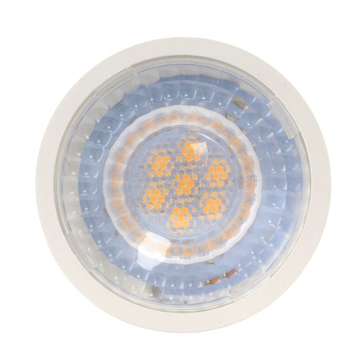 10-pack Dimbare witte GU10 LED lamp Antonie, 5w, warm wit