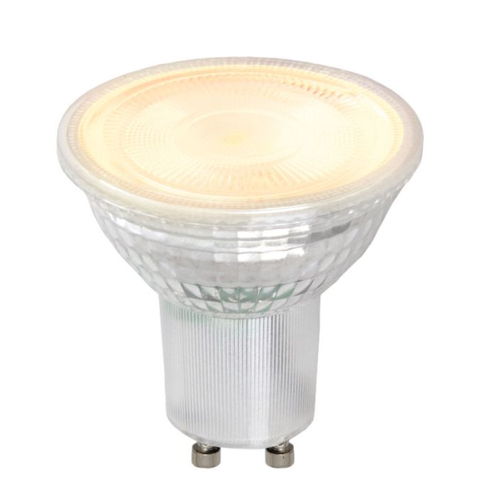 Transparante GU10 LED spot Antonie, 4 Watt, 2700K (Warm wit)