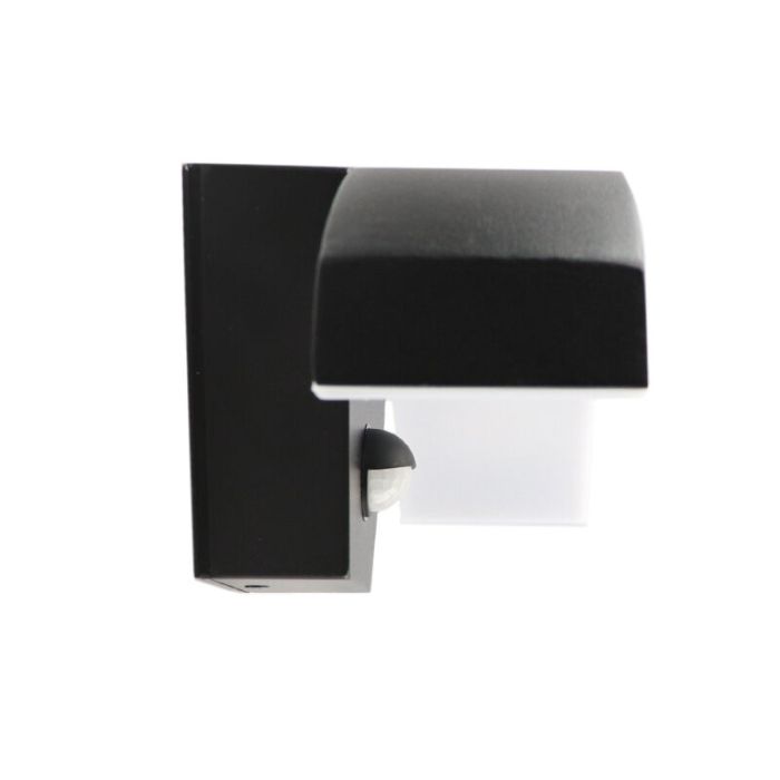 Zwarte buitenlamp Annemay met bewegingssensor, geïntegreerd LED