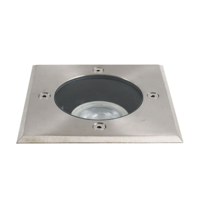 Chromen grondspot, Clenton, aluminium, IP44