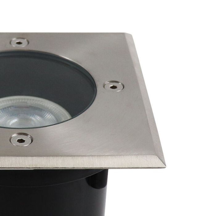 Chromen grondspot, Clenton, aluminium, IP44