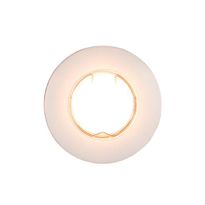 Witte, kleine inbouwspot Rosi, rond