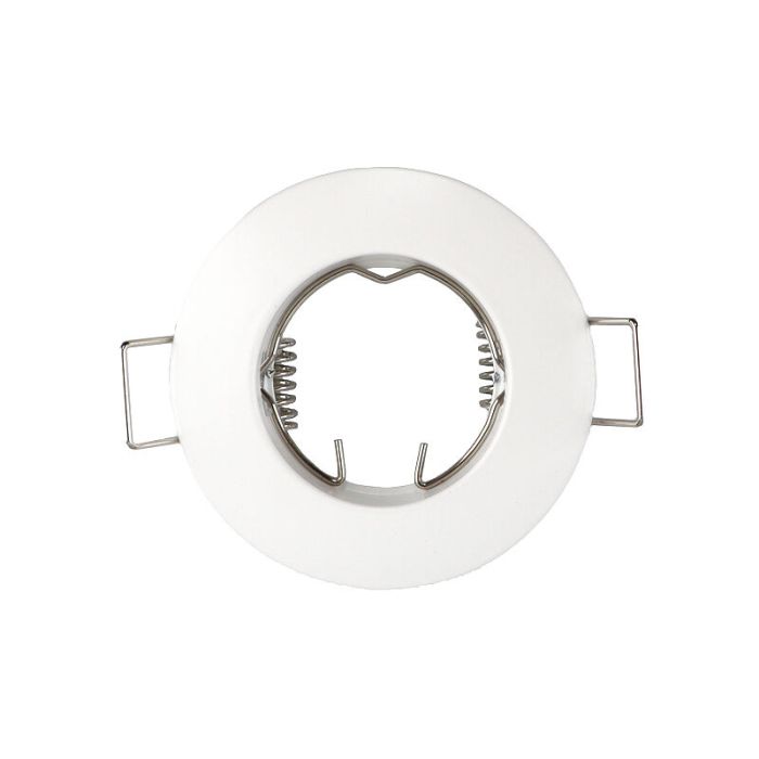 Witte, kleine inbouwspot Rosi, rond