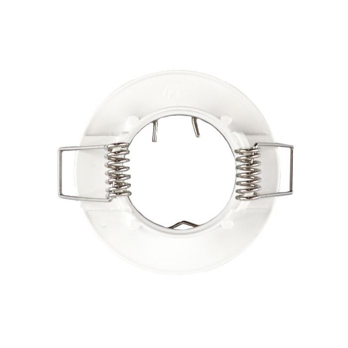 Witte, kleine inbouwspot Rosi, rond