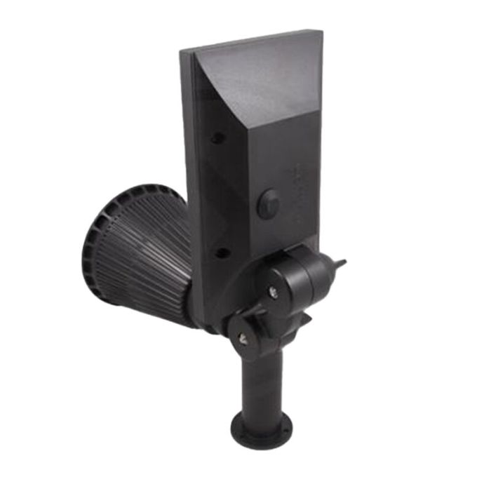 Zwarte solar prikspot, Oualid, 2W, 5500K LED, IP65
