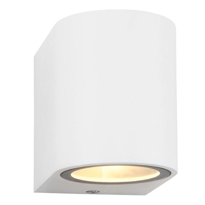 Witte buitenlamp Corina, aluminium, IP44