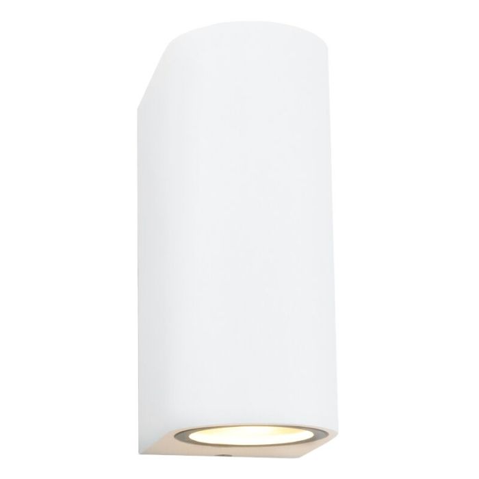Witte buitenlamp Corina, aluminium, IP44
