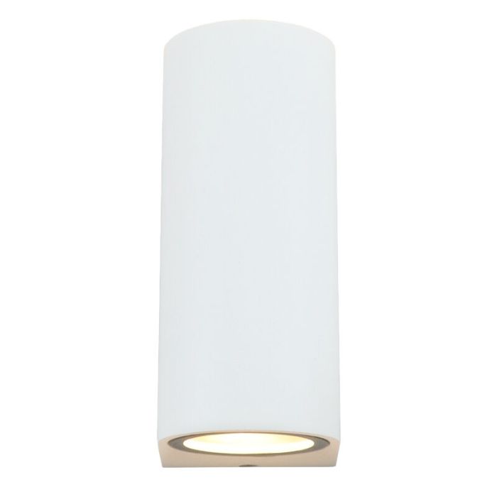 Witte buitenlamp Corina, aluminium, IP44