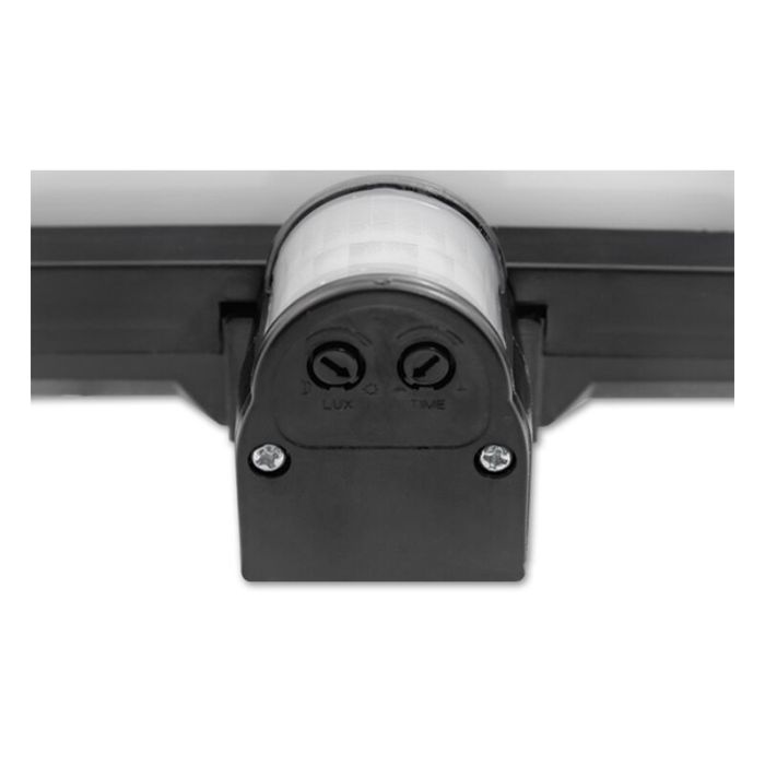Zwarte buitenlamp met bewegingssensor Killian, kunststof, IP44
