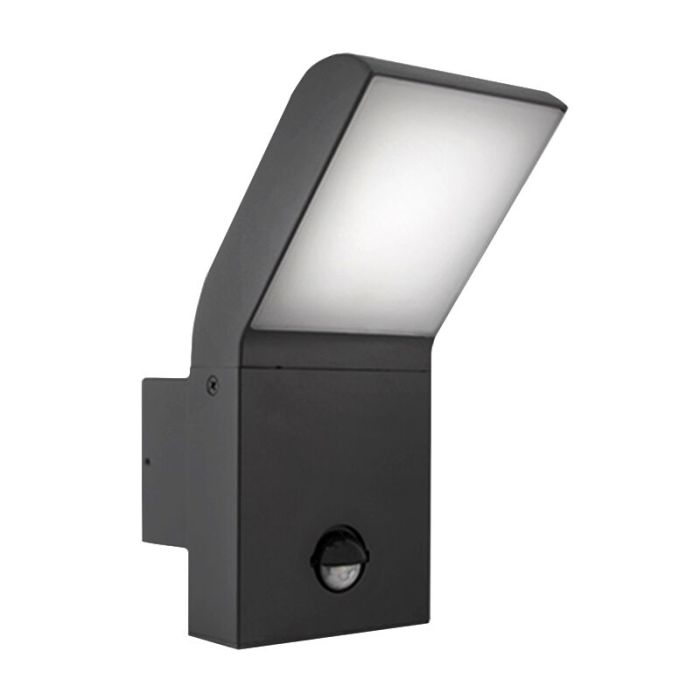 Antraciete buitenlamp met bewegingssensor Andor, aluminium, modern, 12w, 4000K LED