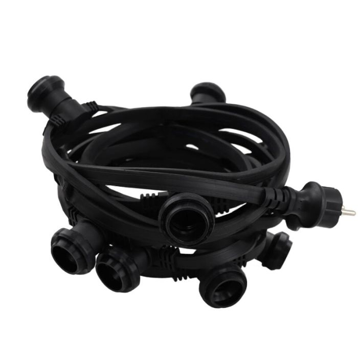 25m prikkabel, 50 fittingen