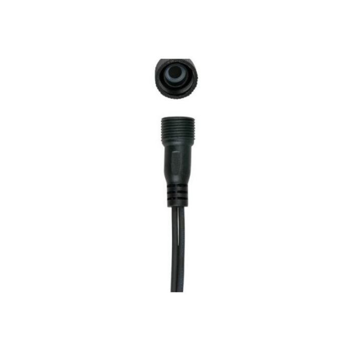 10m zwart koppelbare boomverlichting, 10 leds p/meter, IP67 - Warm wit