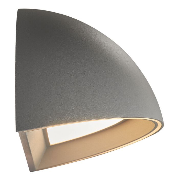 Grijze smart buitenlamp modern, Arcus Smart, 9,5W, 2700K LED, IP54