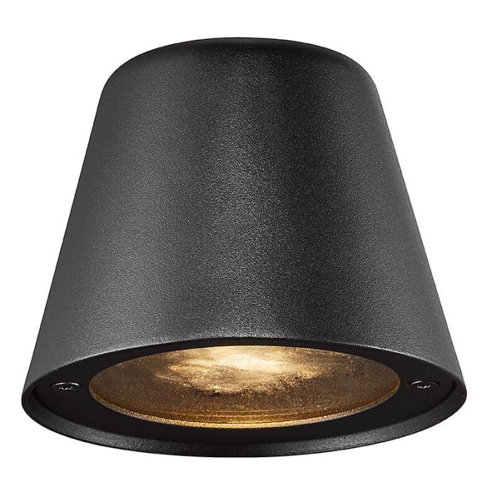 Zwarte buitenlamp modern, Aleria, IP44