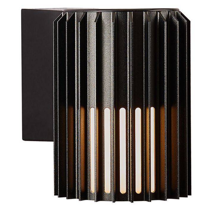 Zwarte buitenlamp design, Aludra, IP54