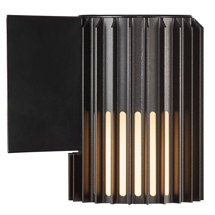 Zwarte buitenlamp design, Aludra, IP54