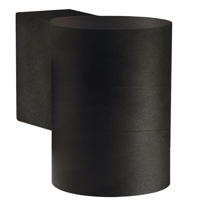 Zwarte buitenlamp aluminium, Tin, IP54