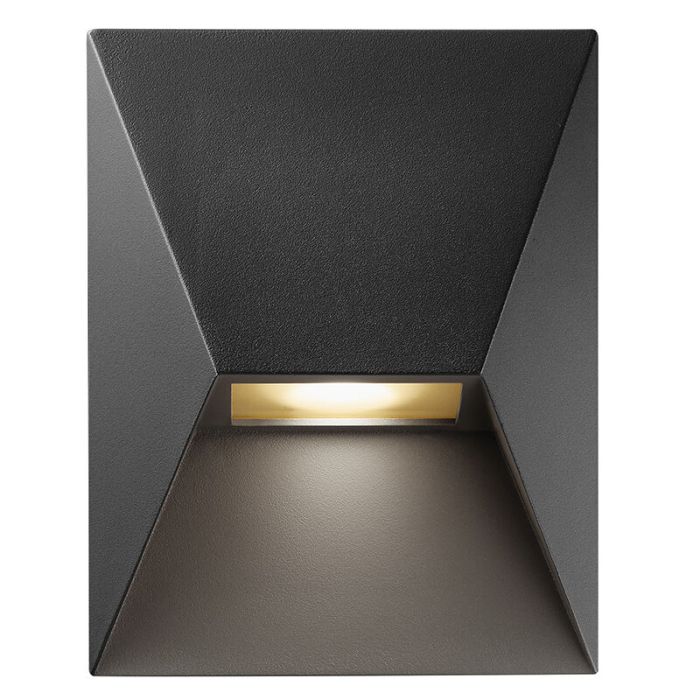 Zwarte buitenlamp modern, Pontio, IP54