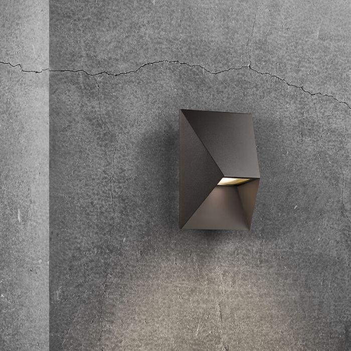 Zwarte buitenlamp modern, Pontio, IP54