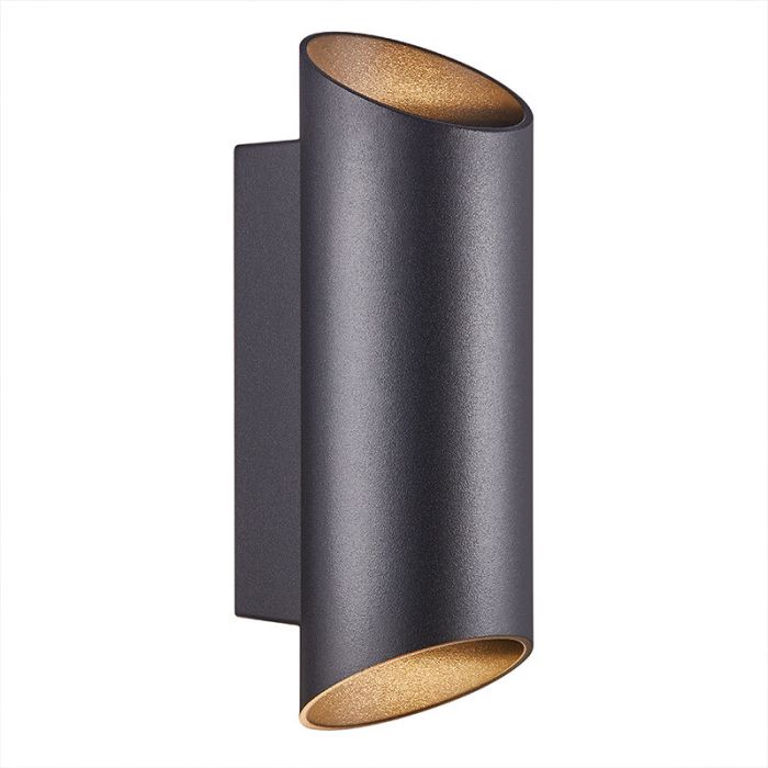 Zwarte buitenlamp modern, Nico, IP54