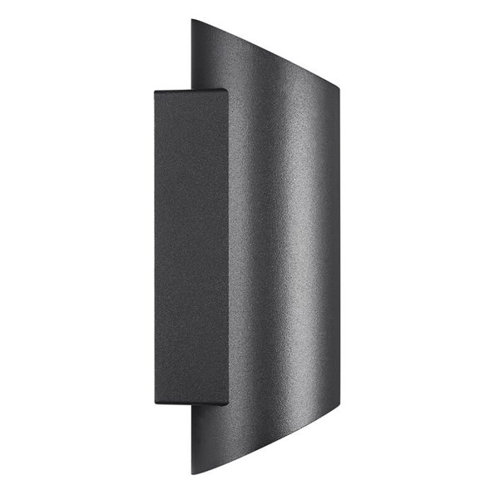 Zwarte buitenlamp modern, Nico, IP54