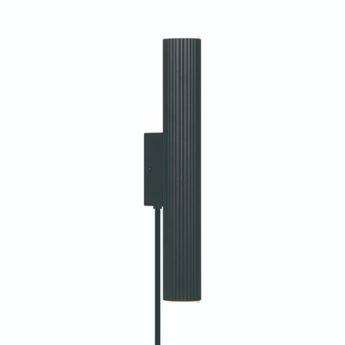 Zwarte up down wandlamp modern, Vico, met schakelaar