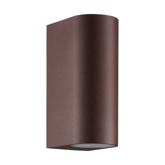 Roestkleurige up down wandlamp modern, Dion, IP44