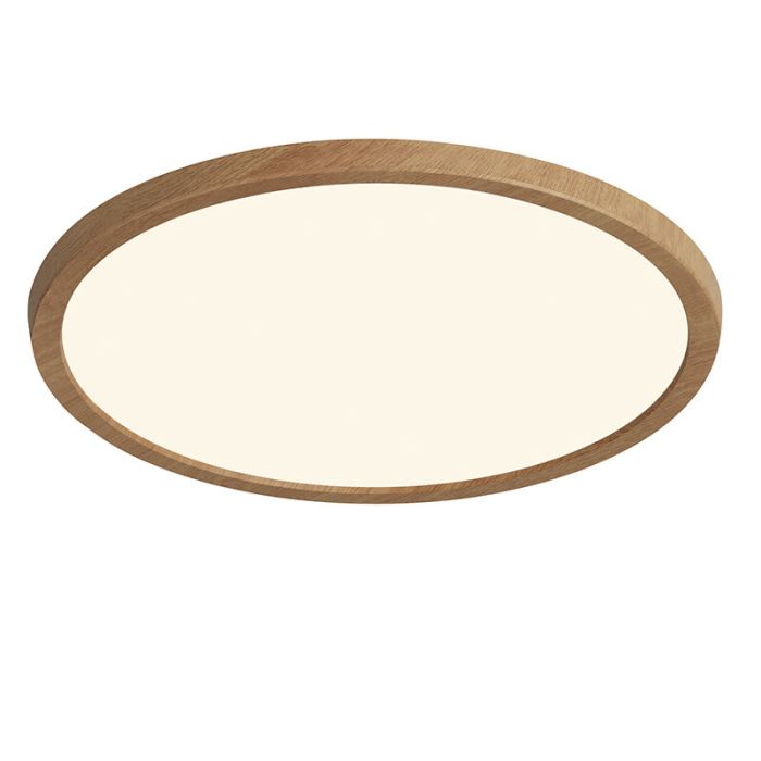 Bruine badkamer plafondlamp landelijk, Oja, 17W, 2700K LED, IP54, 3-staps dimbaar