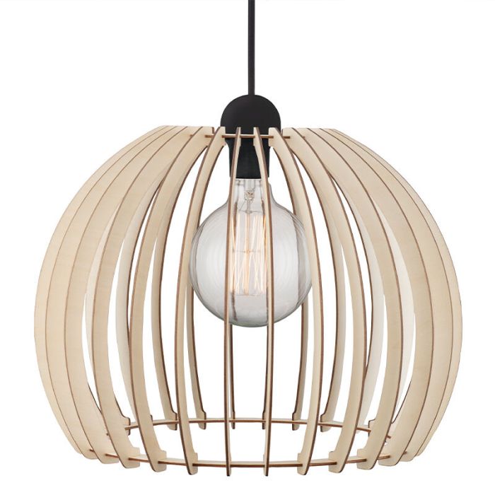 Beige hanglamp landelijk, Chino