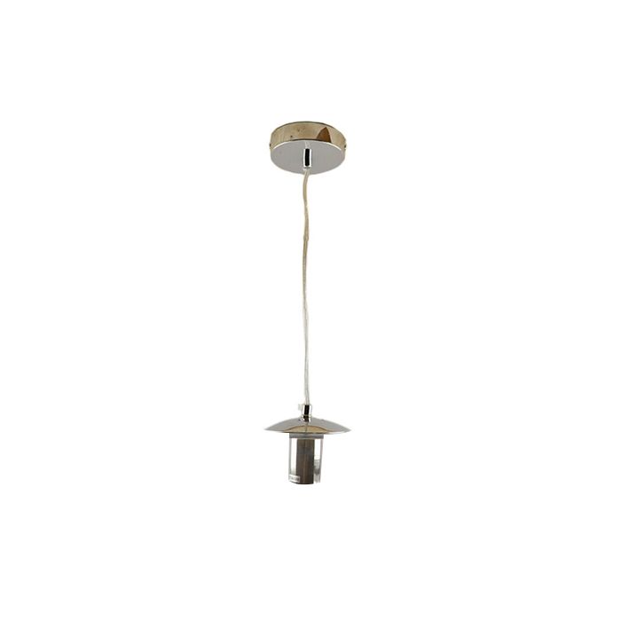 Metalen hanglamp zonder kap chroom, Minne