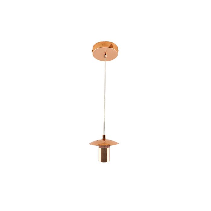 Metalen hanglamp zonder kap brons, Minne