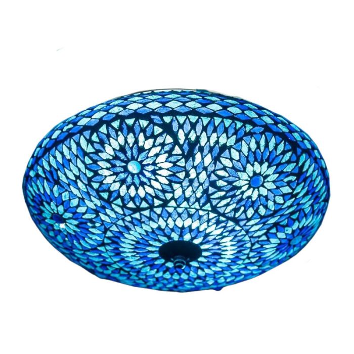 Blauwe oosterse plafonnière mozaïek, Louay