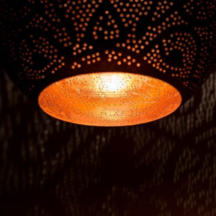 Gouden oosterse hanglamp filigrain, Zina
