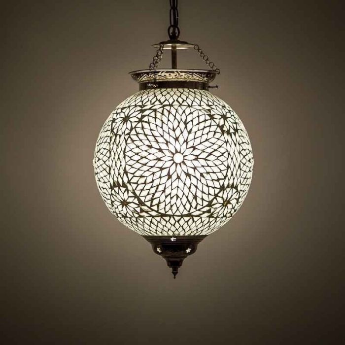 Transparante oosterse hanglamp mozaïek, Aziza