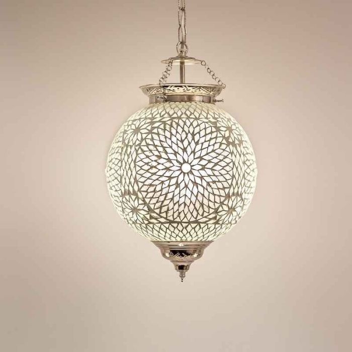 Transparante oosterse hanglamp mozaïek, Aziza