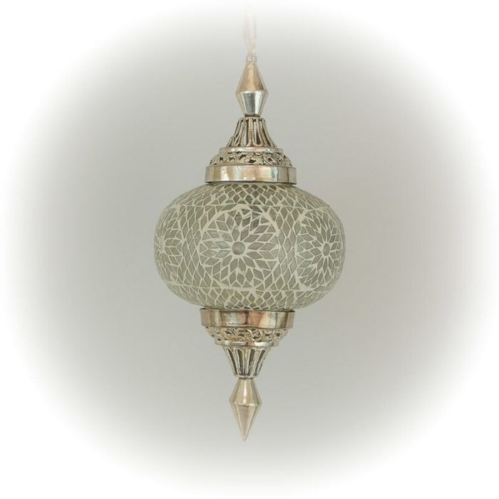 Transparante oosterse hanglamp mozaïek, Aicha